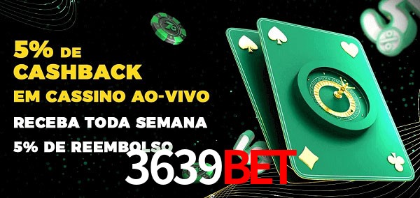 Promoções do cassino ao Vivo 3639bet